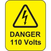 Danger - 110 Volts - Labels - TESTTTTT!!!!! Danger - 110 Volts - Labels - TESTTTTT!!!!!