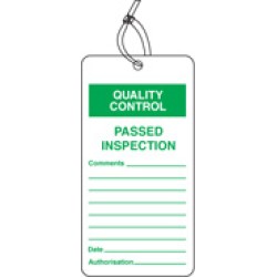 Quality Control Tag - Passed Inspection (Pack of 10) - TESTTTTT!!!!! 