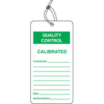 Quality Control Tag - Calibrated (Pack of 10) - TESTTTTT!!!!! 