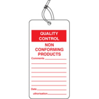 Quality Control Tag - Non Conforming Product (Pack of 10) - TESTTTTT!!!!! Quality Control Tag - Non Conforming Product (Pack of 10) - TESTTTTT!!!!!