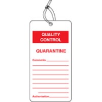 Quality Control Tag - Quarantine (Pack of 10) - TESTTTTT!!!!! Quality Control Tag - Quarantine (Pack of 10) - TESTTTTT!!!!!