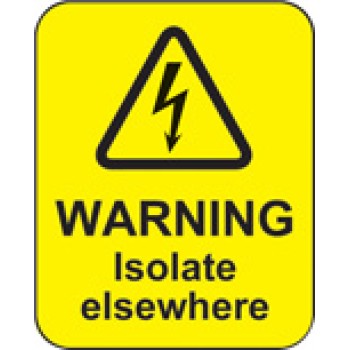 Warning - Isolate Elsewhere Labels - TESTTTTT!!!!! Warning - Isolate Elsewhere Labels - TESTTTTT!!!!!