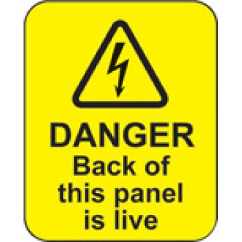 Danger - Back of this Panel Is Live Labels - TESTTTTT!!!!! Danger - Back of this Panel Is Live Labels - TESTTTTT!!!!!