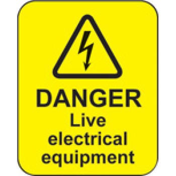 Danger - Live Electrical Equipment Labels - TESTTTTT!!!!! 