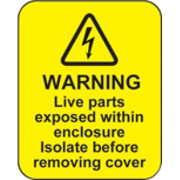 Warning - Live Parts within Enclosure Labels - TESTTTTT!!!!! 