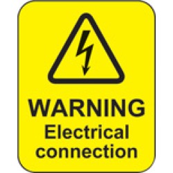 Warning - Electrical Connection Labels - TESTTTTT!!!!! Warning - Electrical Connection Labels - TESTTTTT!!!!!