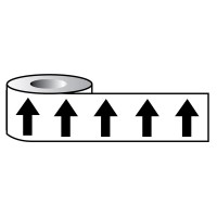 Black Arrows On White - Pipeline ID Tape - TESTTTTT!!!!! Black Arrows On White - Pipeline ID Tape - TESTTTTT!!!!!
