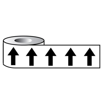 Black Arrows On White - Pipeline ID Tape - TESTTTTT!!!!! Black Arrows On White - Pipeline ID Tape - TESTTTTT!!!!!