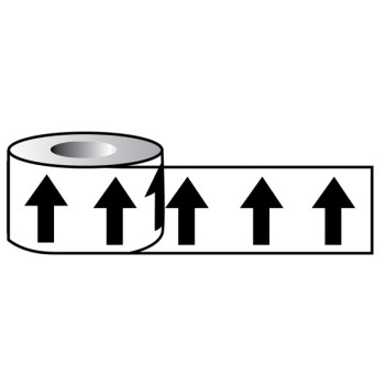 Black Arrows On Clear - Pipeline ID Tape - TESTTTTT!!!!! Black Arrows On Clear - Pipeline ID Tape - TESTTTTT!!!!!