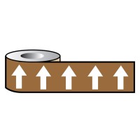 White Arrows On Brown - Pipeline ID Tape - TESTTTTT!!!!! White Arrows On Brown - Pipeline ID Tape - TESTTTTT!!!!!