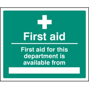 First Aid for Department Available From - TESTTTTT!!!!! First Aid for Department Available From - TESTTTTT!!!!!