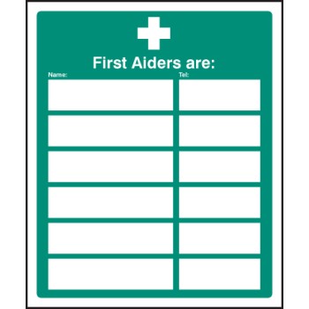 First Aiders Are (Space for 6) - TESTTTTT!!!!! 