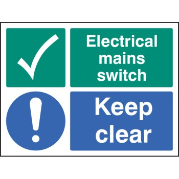 Electrical Mains Switch - Keep Clear - TESTTTTT!!!!! 