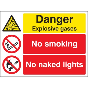 Danger - Explosive Gases No Smoking No Naked Lights - TESTTTTT!!!!! 