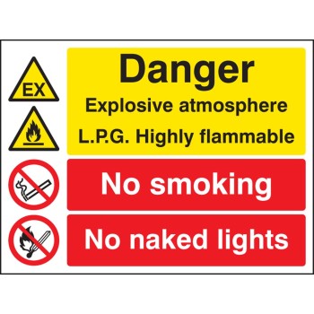 Explosive Atmosphere LPG Highly Flammable No Smoking / Naked Light - TESTTTTT!!!!! Explosive Atmosphere LPG Highly Flammable No Smoking / Naked Light - TESTTTTT!!!!!