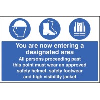 Entering Designated Area Must Wear Helmet - Footwear & Jacket - TESTTTTT!!!!! 