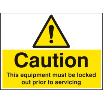 Caution - this Equipment Must be Locked Out Prior to Servicing Caution - this Equipment Must be Locked Out Prior to Servicing