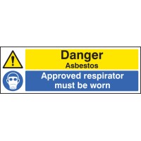 Danger - Asbestos Approved Respirator Must be Worn - TESTTTTT!!!!! Danger - Asbestos Approved Respirator Must be Worn - TESTTTTT!!!!!