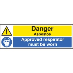 Danger - Asbestos Approved Respirator Must be Worn - TESTTTTT!!!!! 