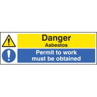 Danger - Asbestos Permit to Work Must be Obtained - TESTTTTT!!!!! Danger - Asbestos Permit to Work Must be Obtained - TESTTTTT!!!!!