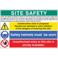 Site Safety - H&S Act - Construction Work - Helmets - Unauthorised Entry Forbidden - TESTTTTT!!!!! Site Safety - H&S Act - Construction Work - Helmets - Unauthorised Entry Forbidden - TESTTTTT!!!!!