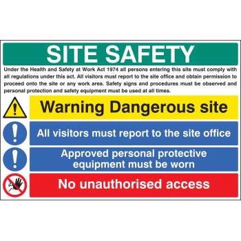 Site Safety - H&S Act - Dangerous Site - Report to Office - PPE - No Unauthorised Access - TESTTTTT!!!!! Site Safety - H&S Act - Dangerous Site - Report to Office - PPE - No Unauthorised Access - TESTTTTT!!!!!