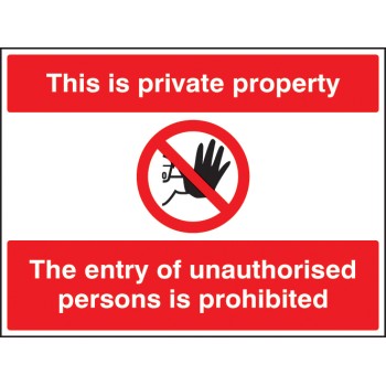 This Is Private Property the Entry of Unauthorised Persons - TESTTTTT!!!!! 