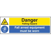 Danger - Falling Hazard - Fall Arrest Equipment Must be Worn - TESTTTTT!!!!! Danger - Falling Hazard - Fall Arrest Equipment Must be Worn - TESTTTTT!!!!!