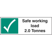 Safe Working Load 2.0 Tonnes - TESTTTTT!!!!! 
