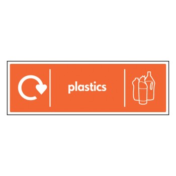 Plastics - WRAP Recycling Sign Plastics - WRAP Recycling Sign