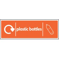 Plastic Bottles - WRAP Recycling Sign Plastic Bottles - WRAP Recycling Sign