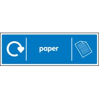 Paper - WRAP Recycling Sign Paper - WRAP Recycling Sign