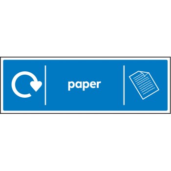 Paper - WRAP Recycling Sign Paper - WRAP Recycling Sign