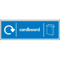 Cardboard - WRAP Recycling Sign Cardboard - WRAP Recycling Sign