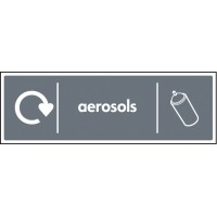 Aerosols - WRAP Recycling Sign Aerosols - WRAP Recycling Sign