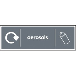 Aerosols - WRAP Recycling Sign Aerosols - WRAP Recycling Sign