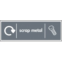 Scrap Metal - WRAP Recycling Sign Scrap Metal - WRAP Recycling Sign