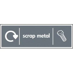 Scrap Metal - WRAP Recycling Sign Scrap Metal - WRAP Recycling Sign