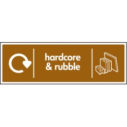 Hardcore & Rubble - WRAP Recycling Sign Hardcore & Rubble - WRAP Recycling Sign