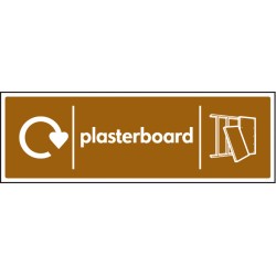 Plasterboard - WRAP Recycling Sign Plasterboard - WRAP Recycling Sign