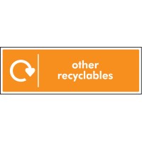 Other Recyclables - WRAP Recycling Sign Other Recyclables - WRAP Recycling Sign