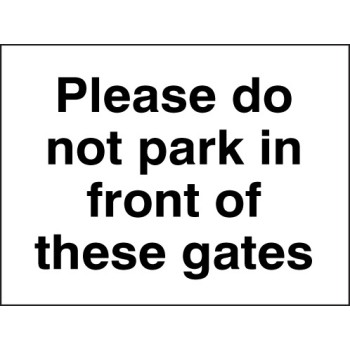 Please Do Not Park in Front of these Gates - TESTTTTT!!!!! 