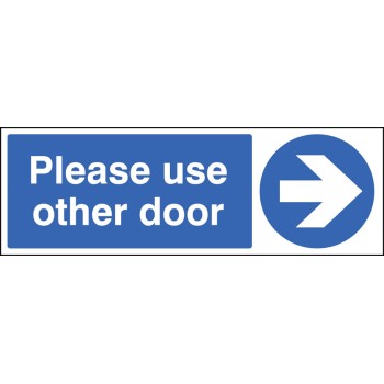 Please Use Other Door - Arrow Right Please Use Other Door - Arrow Right