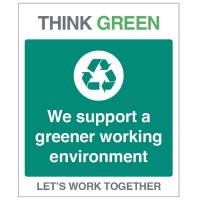 Think Green - We Support Greener Working Think Green - We Support Greener Working