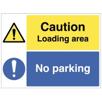 Caution - Loading Area - No Parking Caution - Loading Area - No Parking