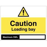 Caution - Loading Bay - Maximum SWL Caution - Loading Bay - Maximum SWL