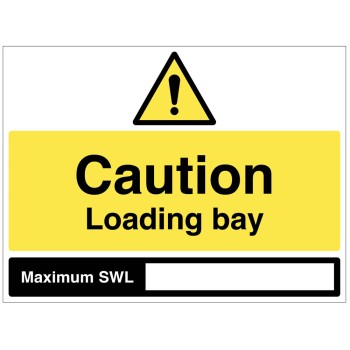 Caution - Loading Bay - Maximum SWL Caution - Loading Bay - Maximum SWL