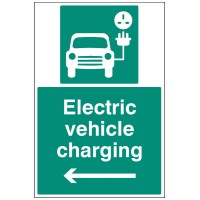 Electric Vehicle Charging Point - Left Arrow Electric Vehicle Charging Point - Left Arrow