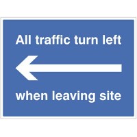 All Traffic Turn Left when Leaving Site All Traffic Turn Left when Leaving Site