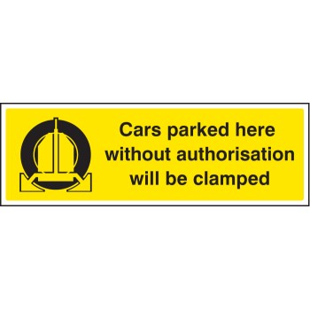 Cars Parked Here without Authorisation Will be Clamped - TESTTTTT!!!!! 